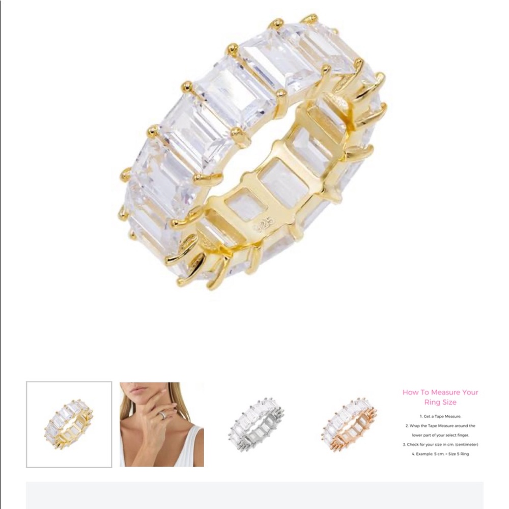 Adina’s baguette eternity ring